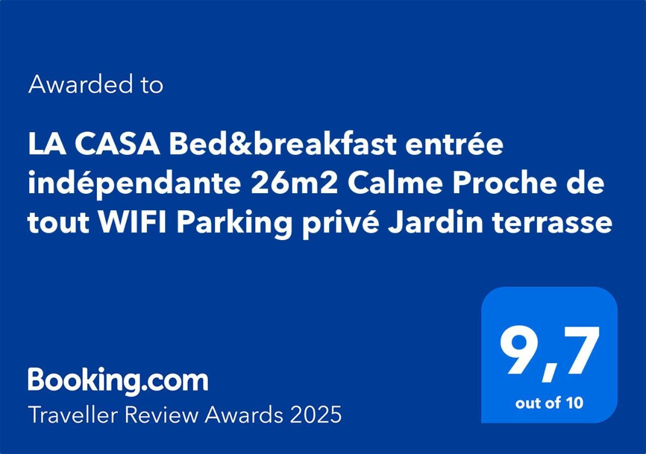 La Casa Bed&Breakfast Entree Independante 26M2 Calme Proche De Tout Wifi Parking Prive Jardin Terrasse Юрюня Екстериор снимка